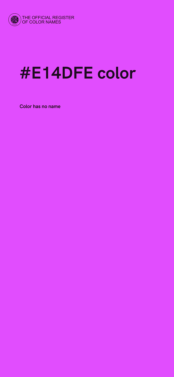 #E14DFE color image