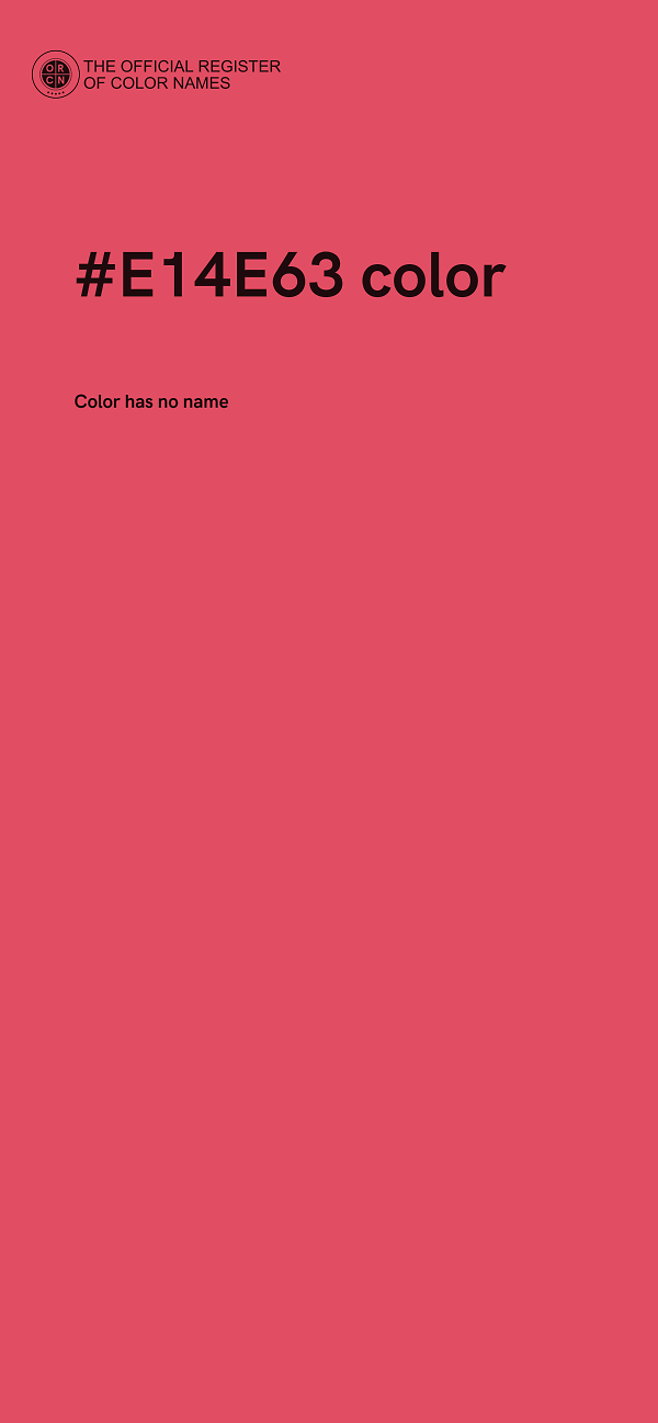 #E14E63 color image