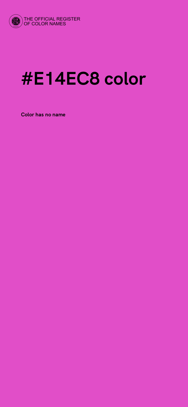 #E14EC8 color image