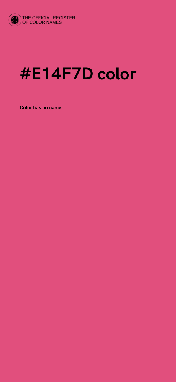 #E14F7D color image