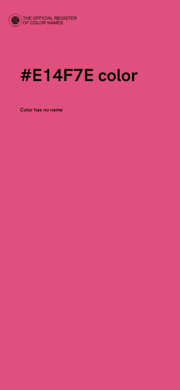 #E14F7E color image
