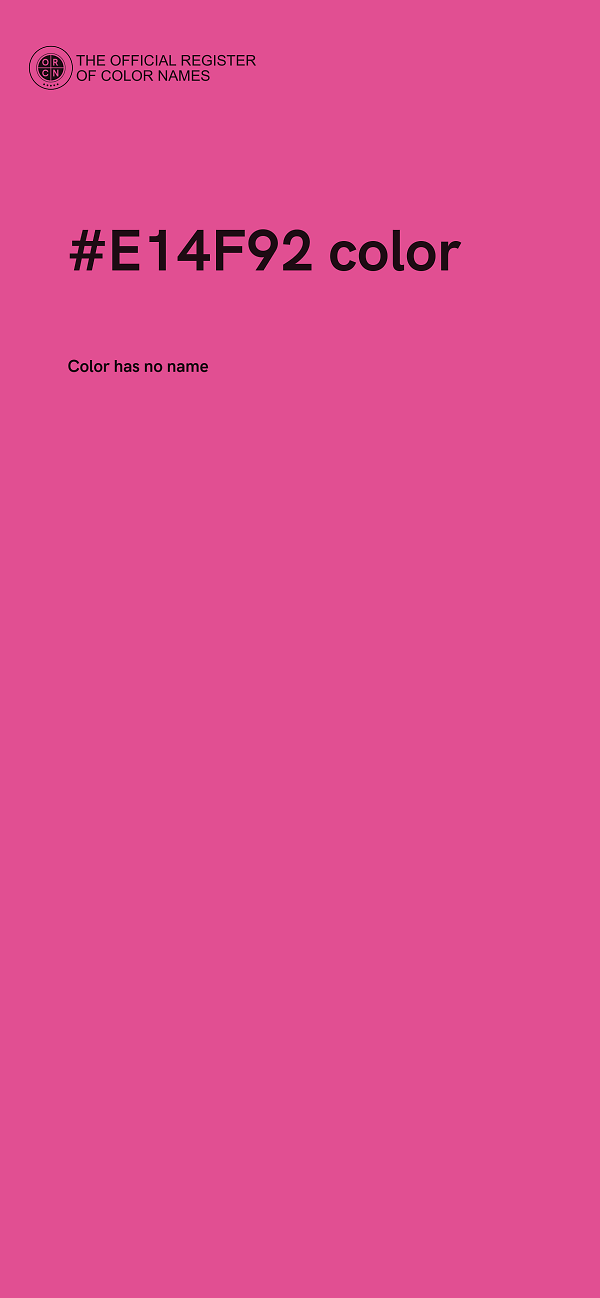 #E14F92 color image
