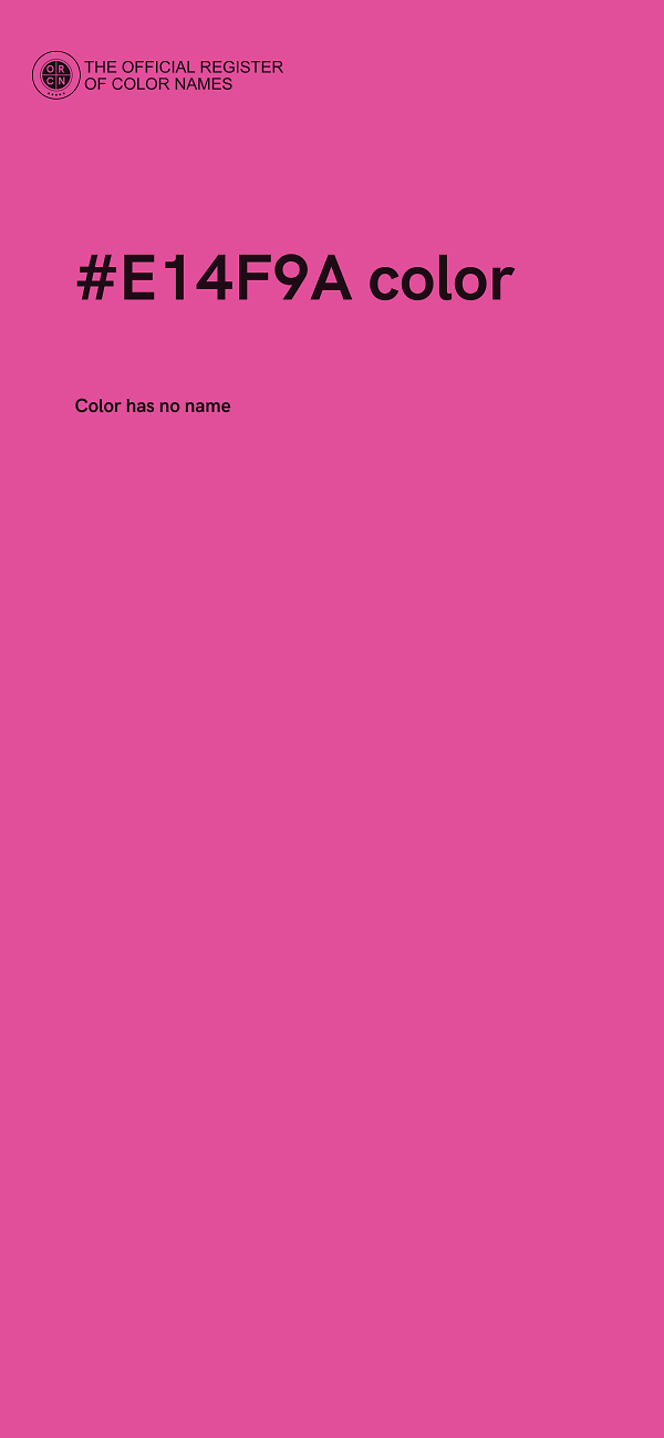 #E14F9A color image