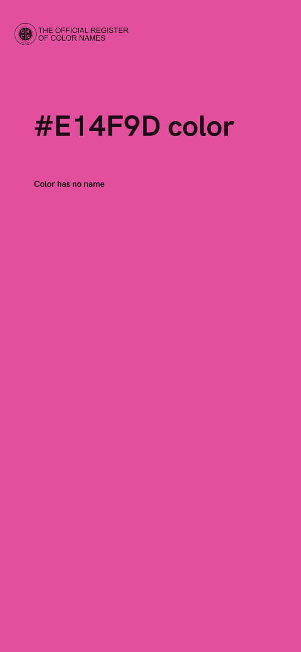 #E14F9D color image
