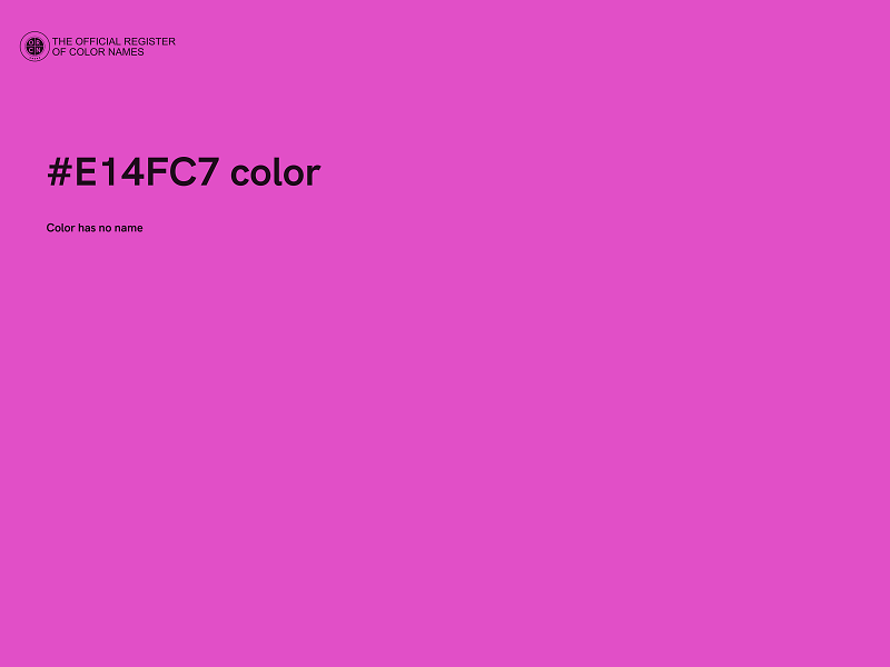 #E14FC7 color image