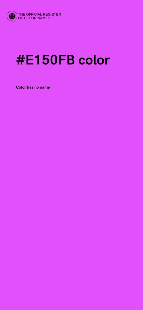#E150FB color image