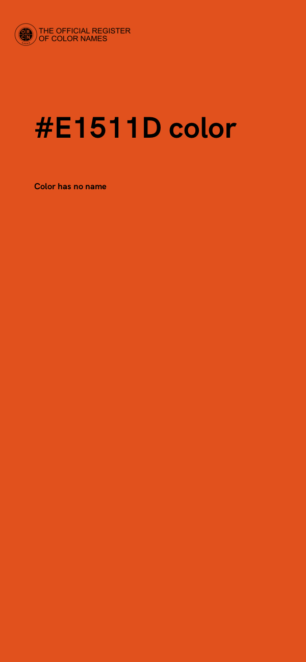 #E1511D color image