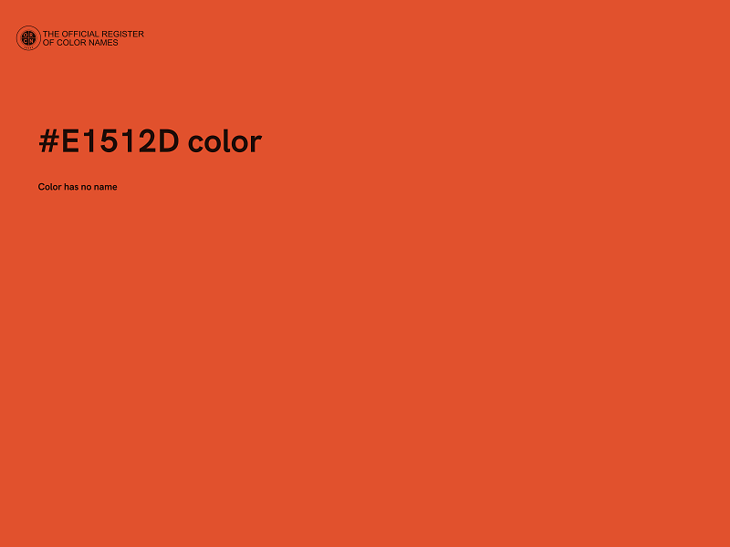 #E1512D color image