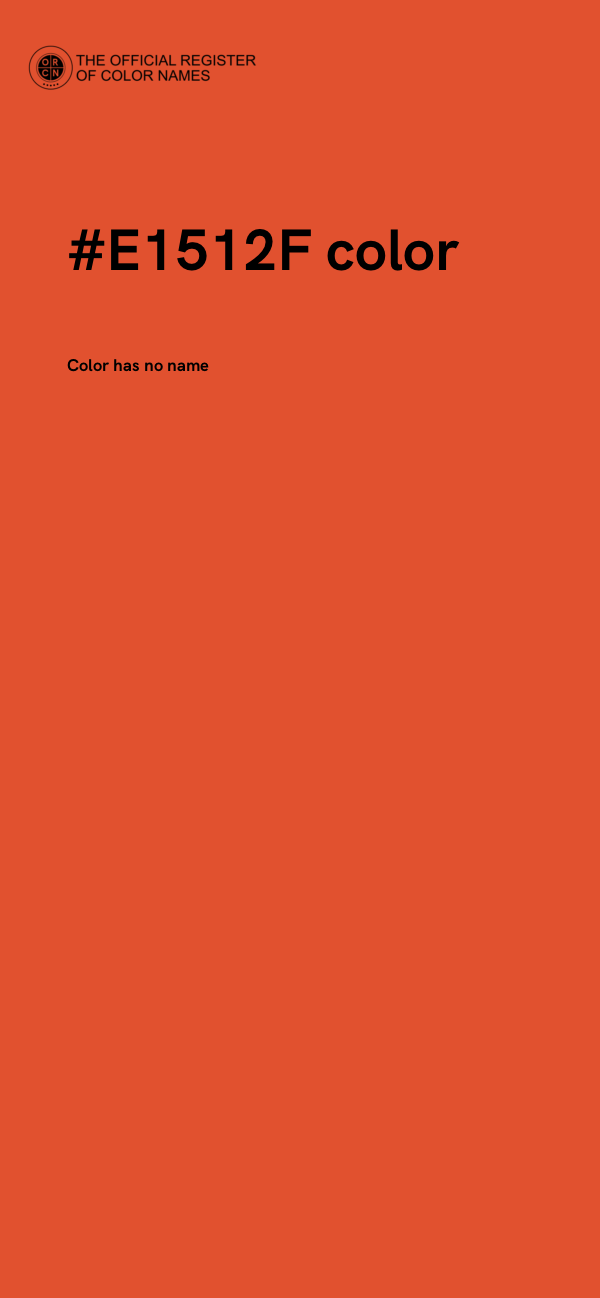 #E1512F color image