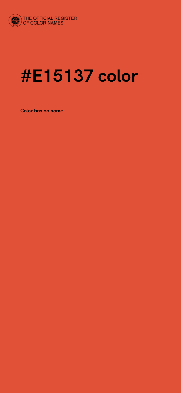 #E15137 color image