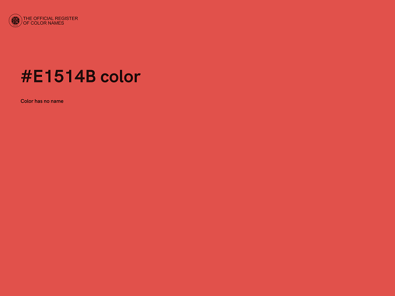 #E1514B color image