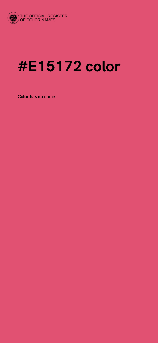 #E15172 color image