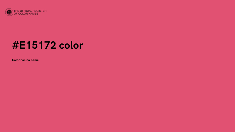 #E15172 color image