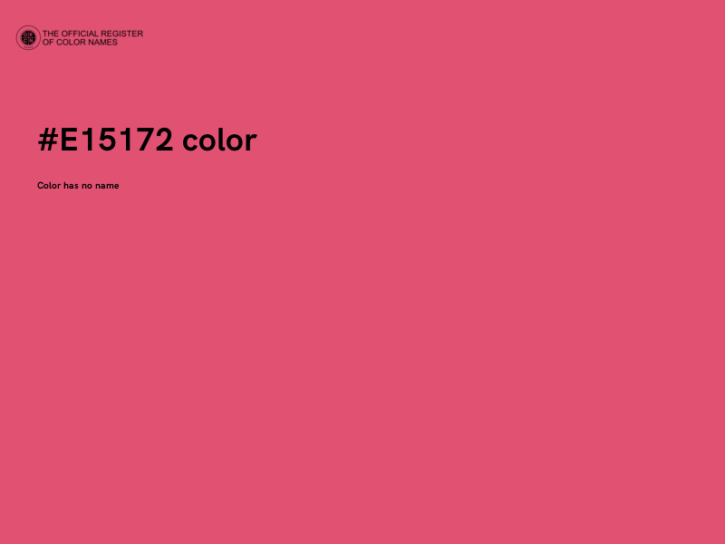 #E15172 color image