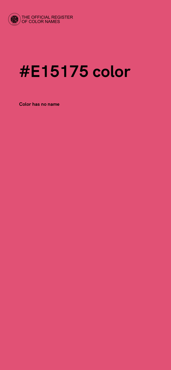 #E15175 color image