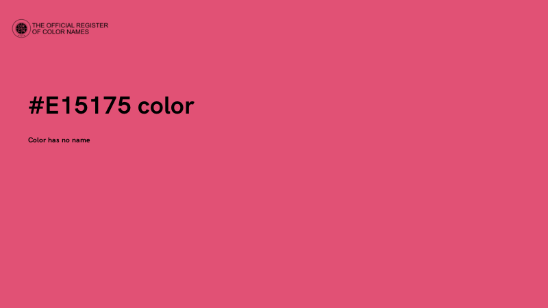 #E15175 color image