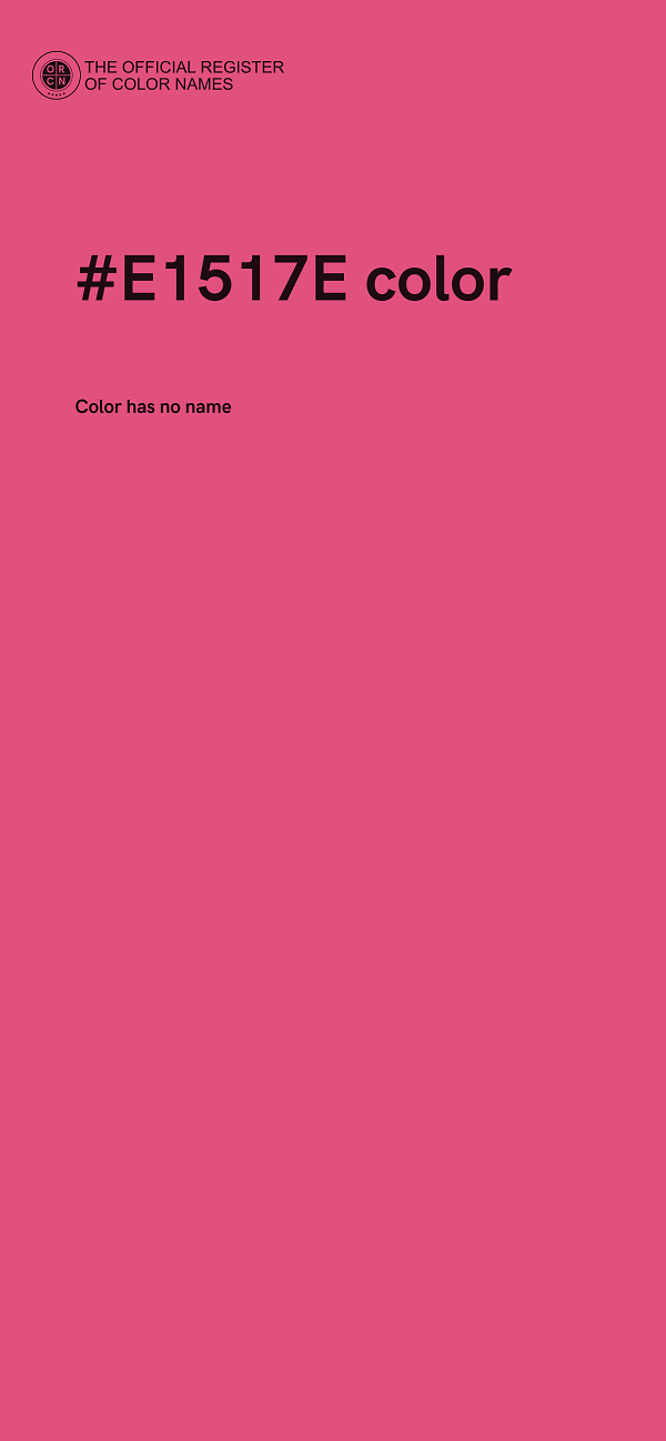 #E1517E color image