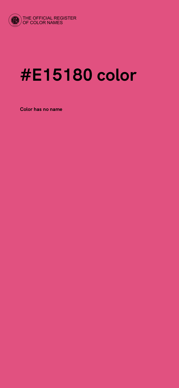 #E15180 color image