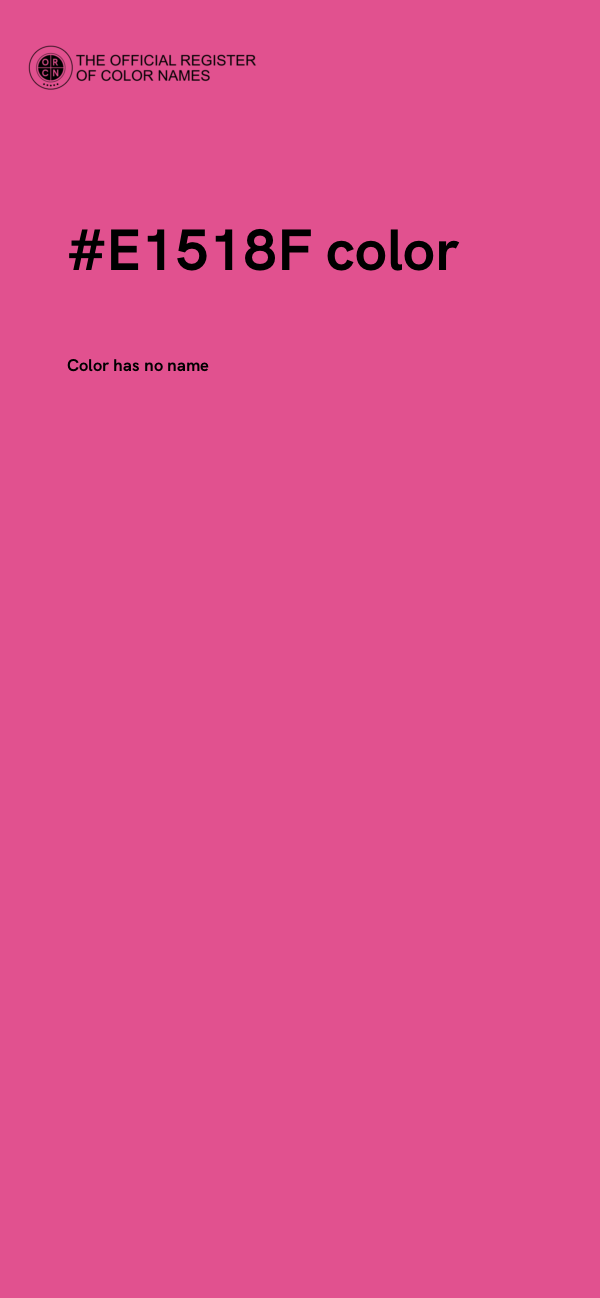 #E1518F color image