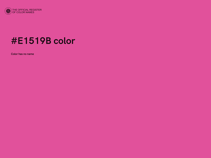 #E1519B color image