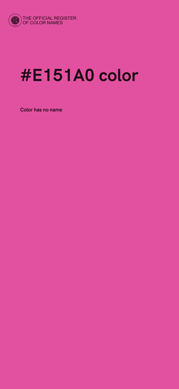 #E151A0 color image