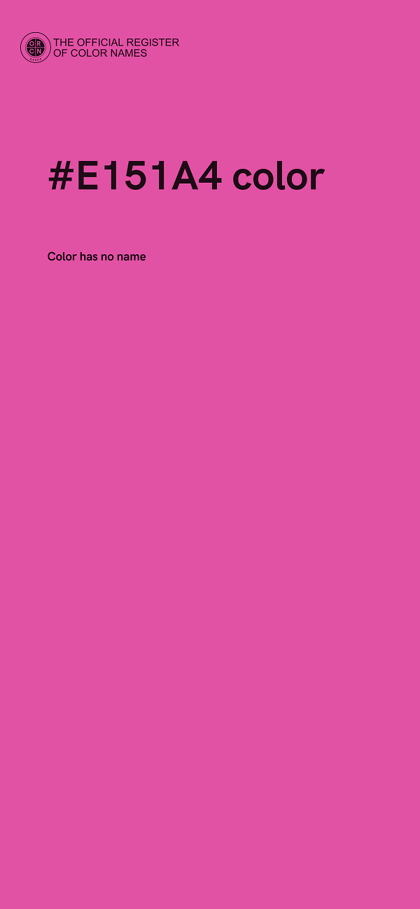 #E151A4 color image
