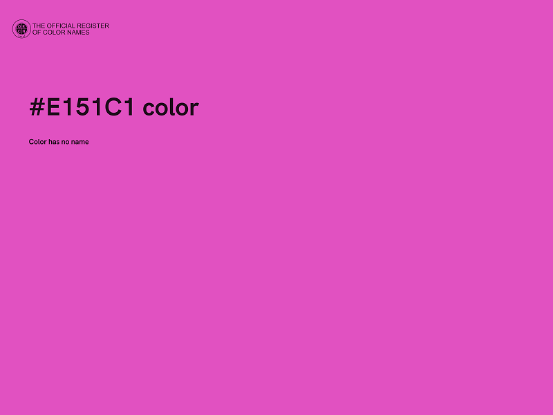 #E151C1 color image