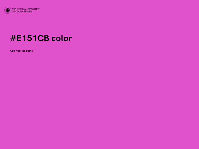 #E151CB color image