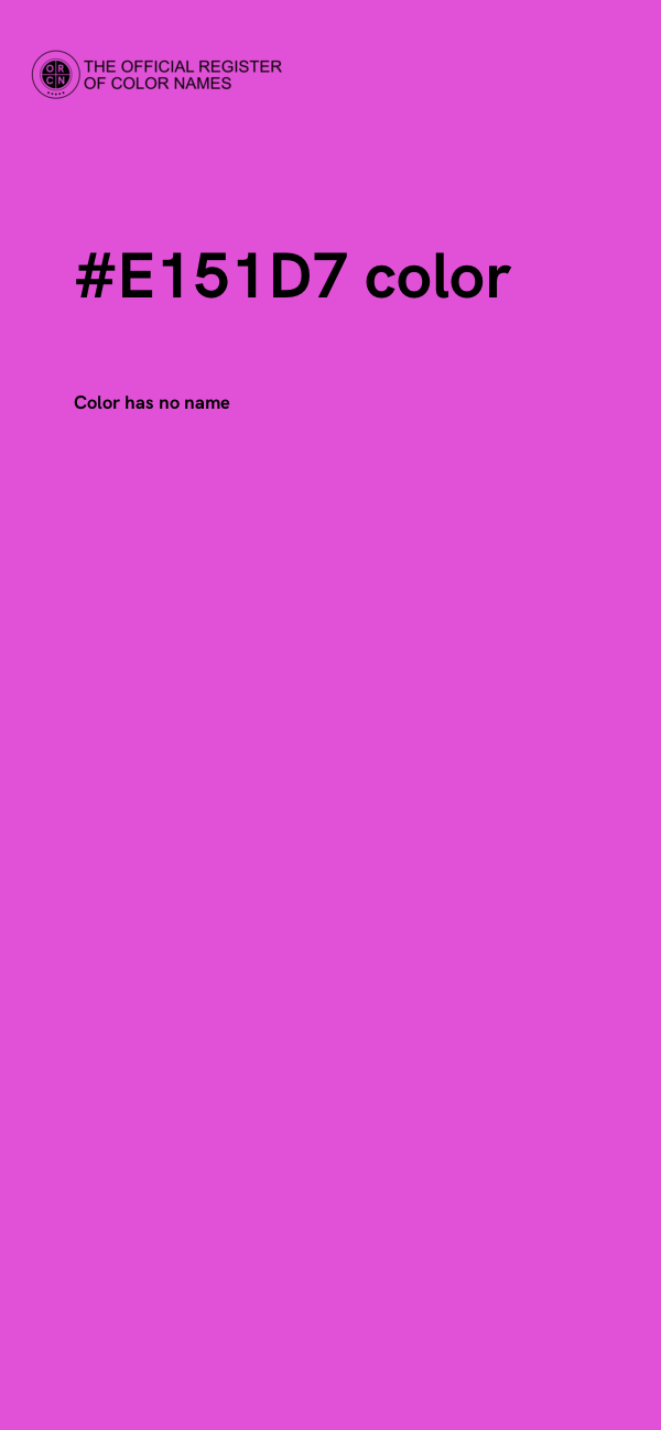 #E151D7 color image