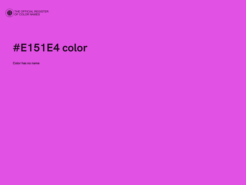 #E151E4 color image