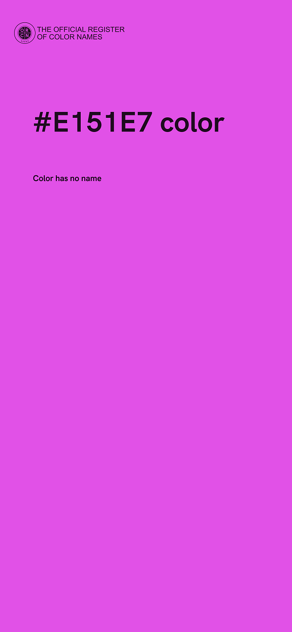 #E151E7 color image