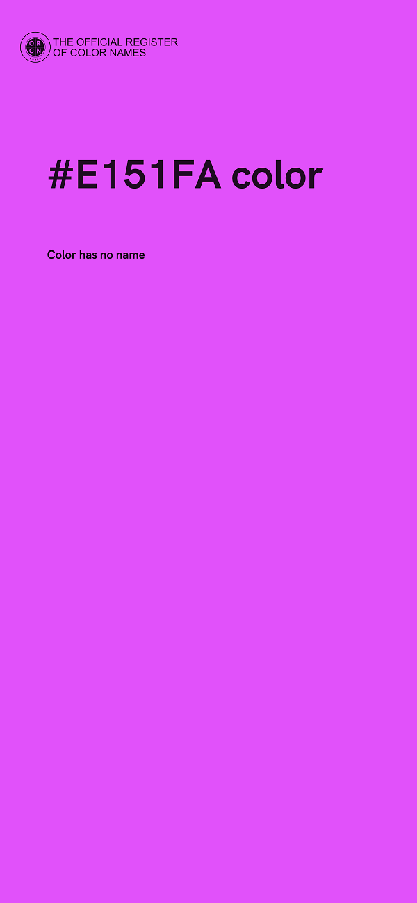#E151FA color image