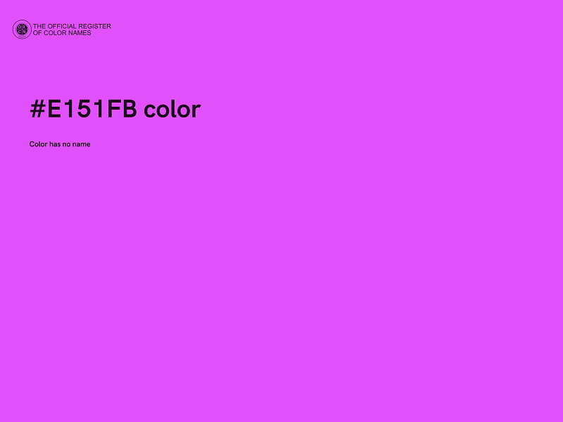 #E151FB color image