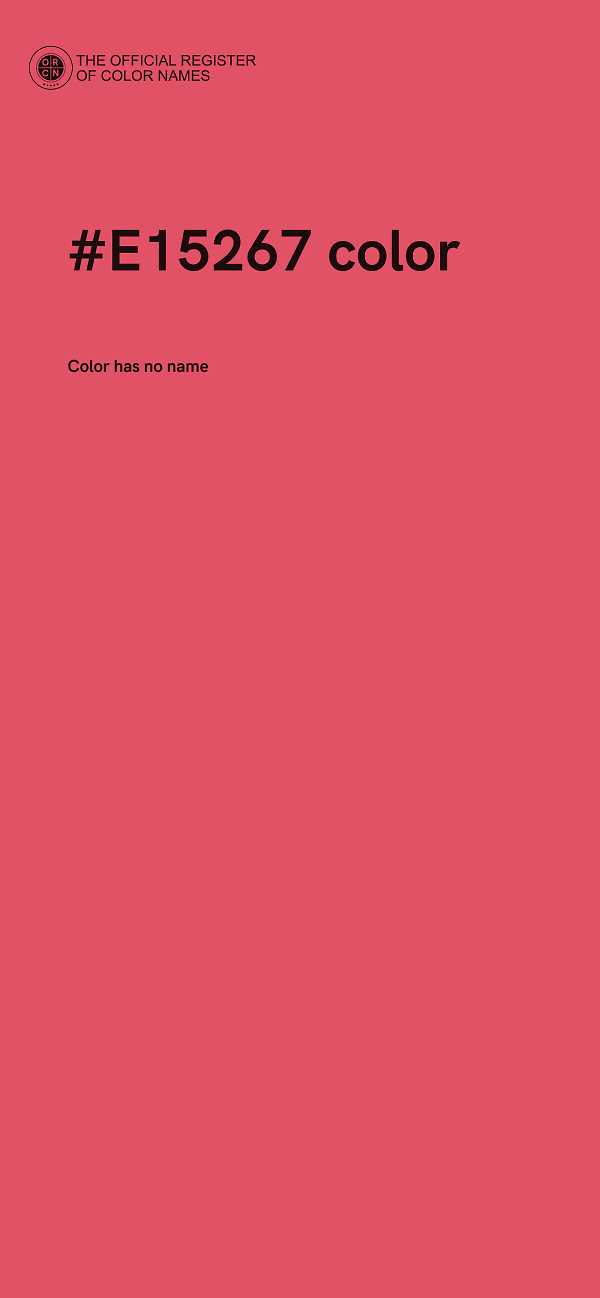 #E15267 color image