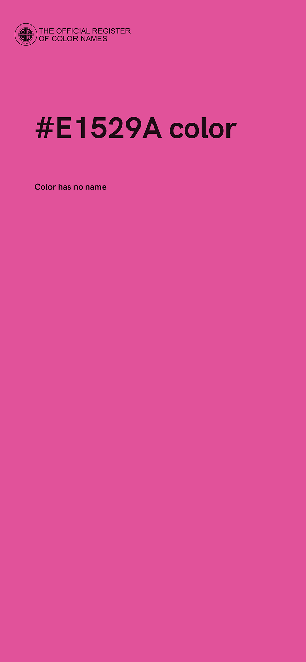 #E1529A color image