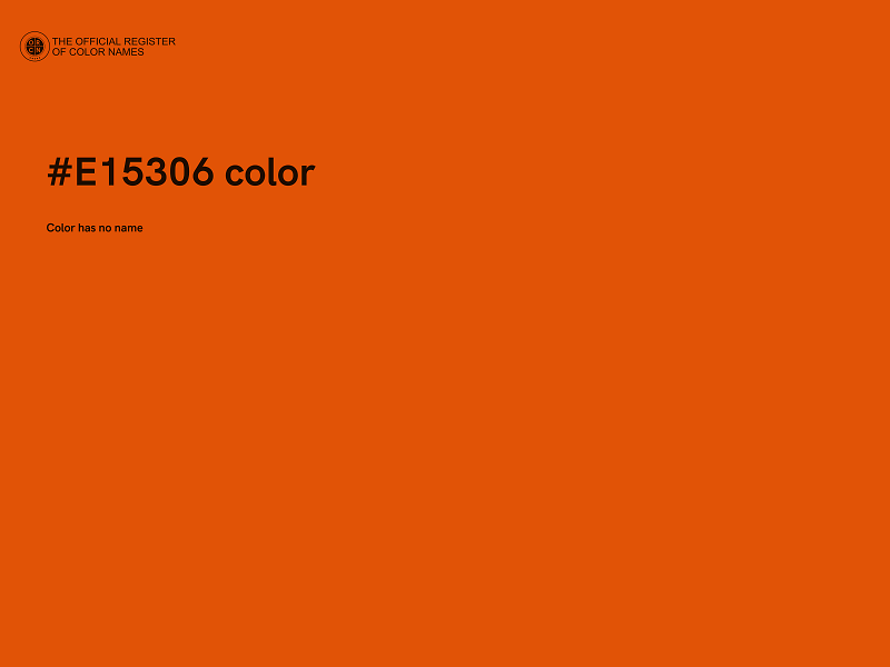 #E15306 color image