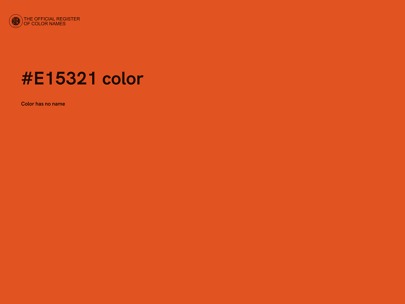 #E15321 color image