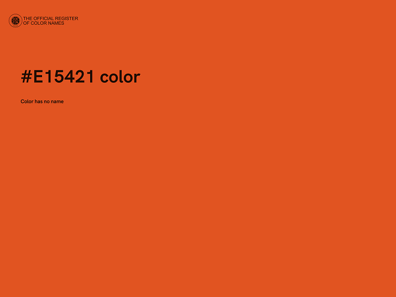 #E15421 color image