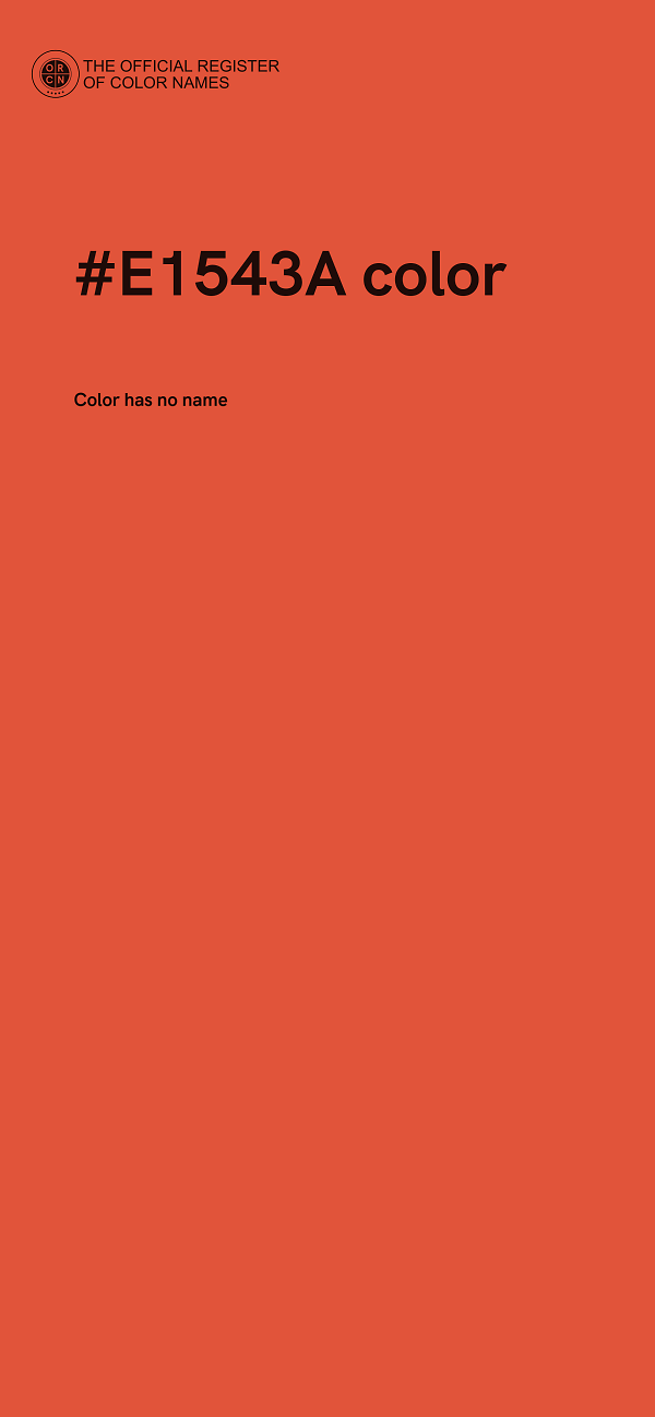 #E1543A color image