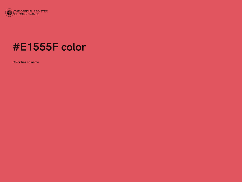 #E1555F color image