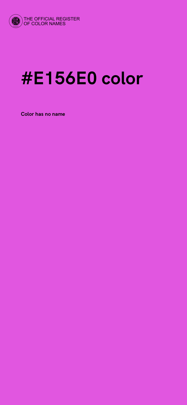 #E156E0 color image