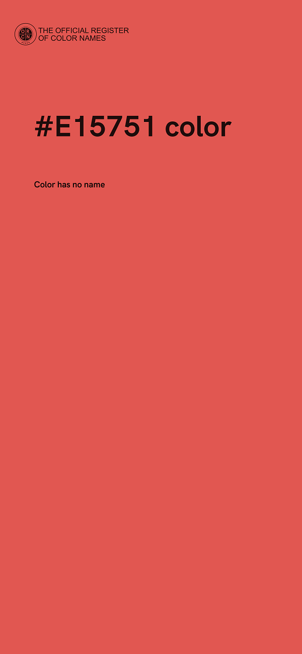 #E15751 color image
