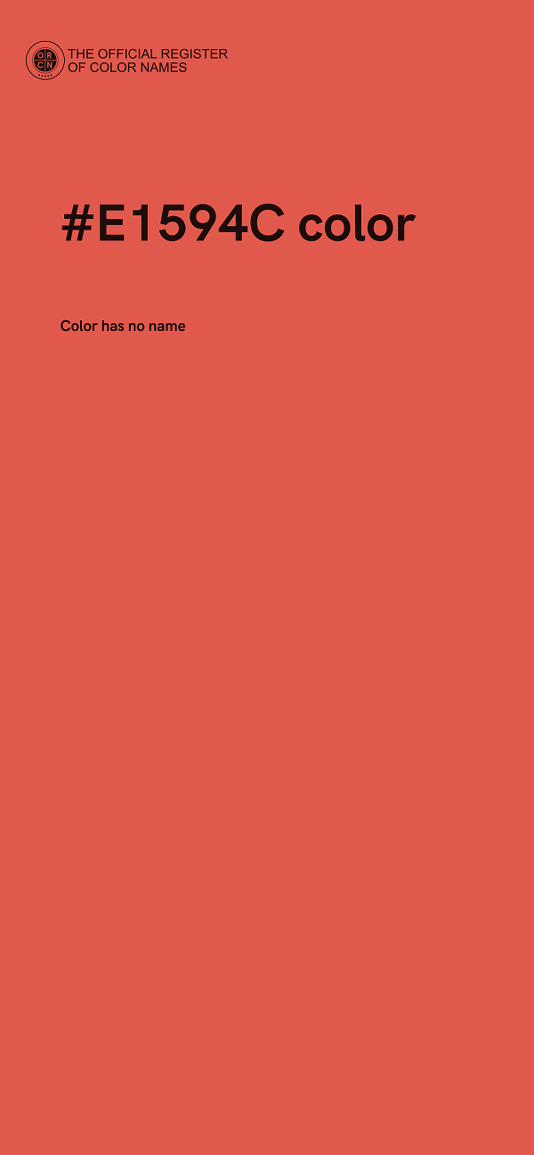 #E1594C color image