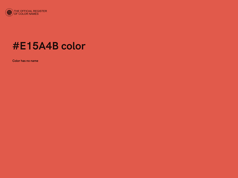 #E15A4B color image