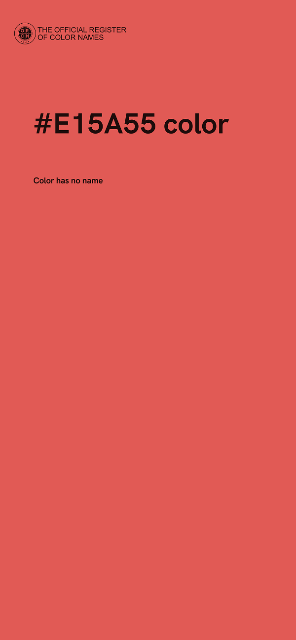#E15A55 color image