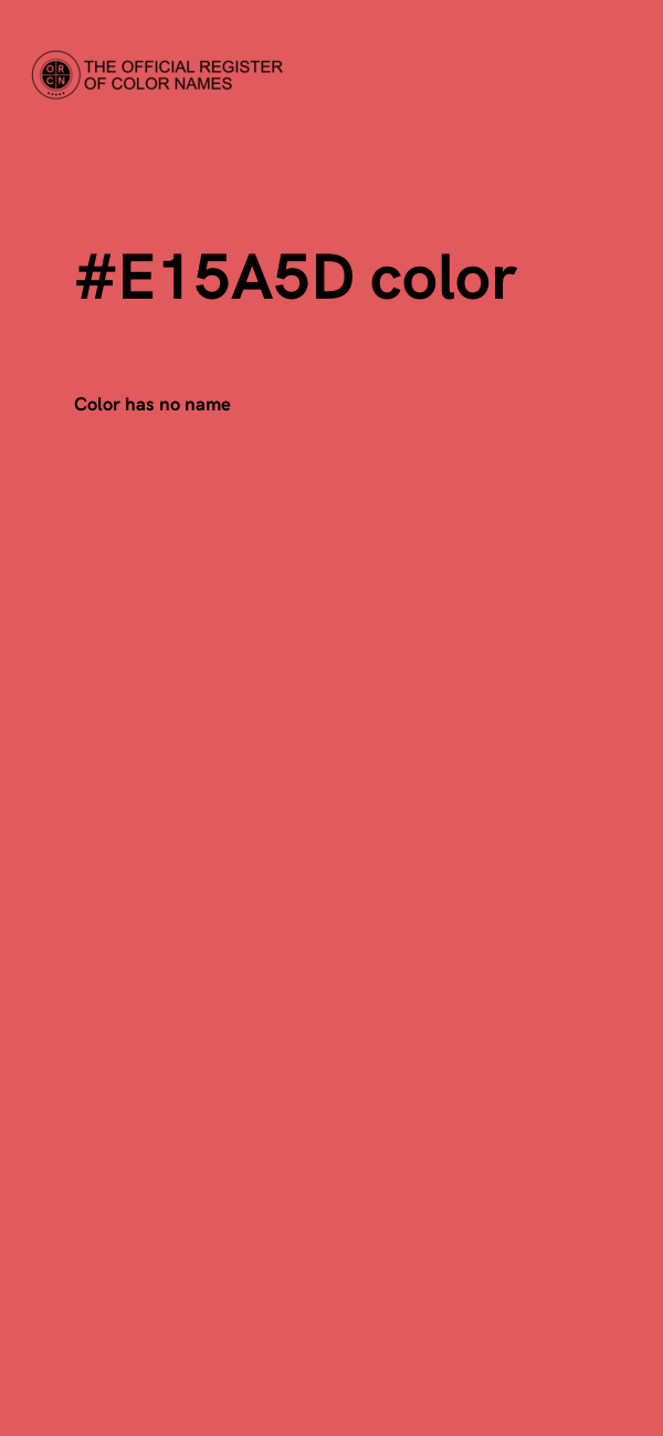 #E15A5D color image