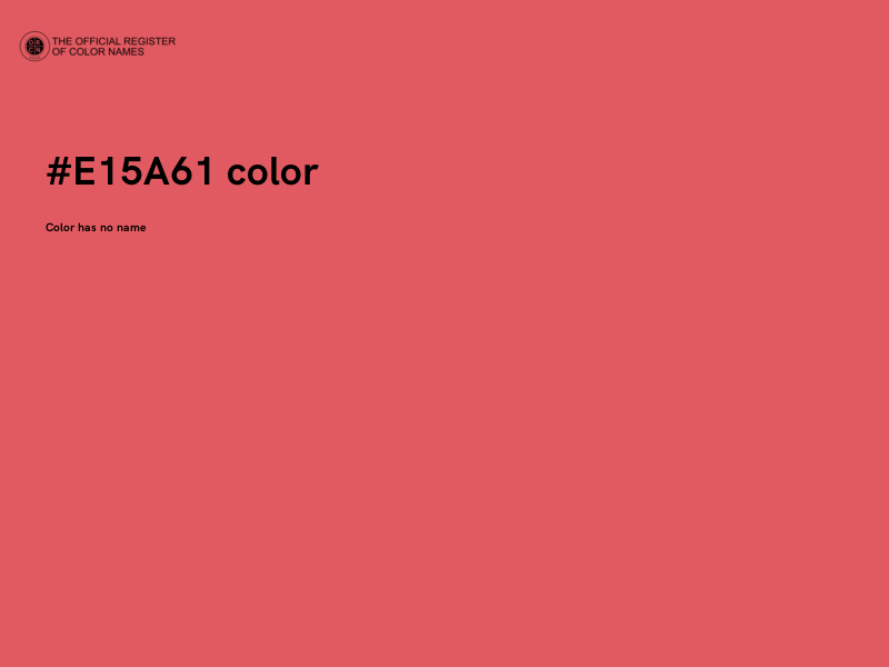 #E15A61 color image