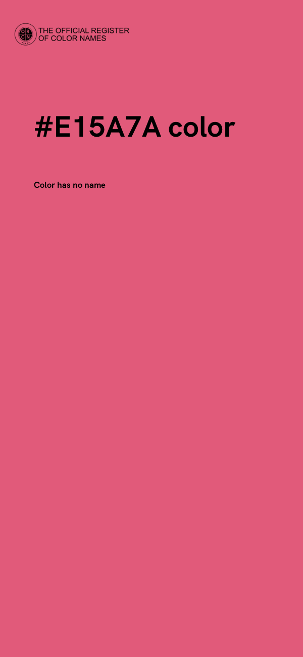 #E15A7A color image