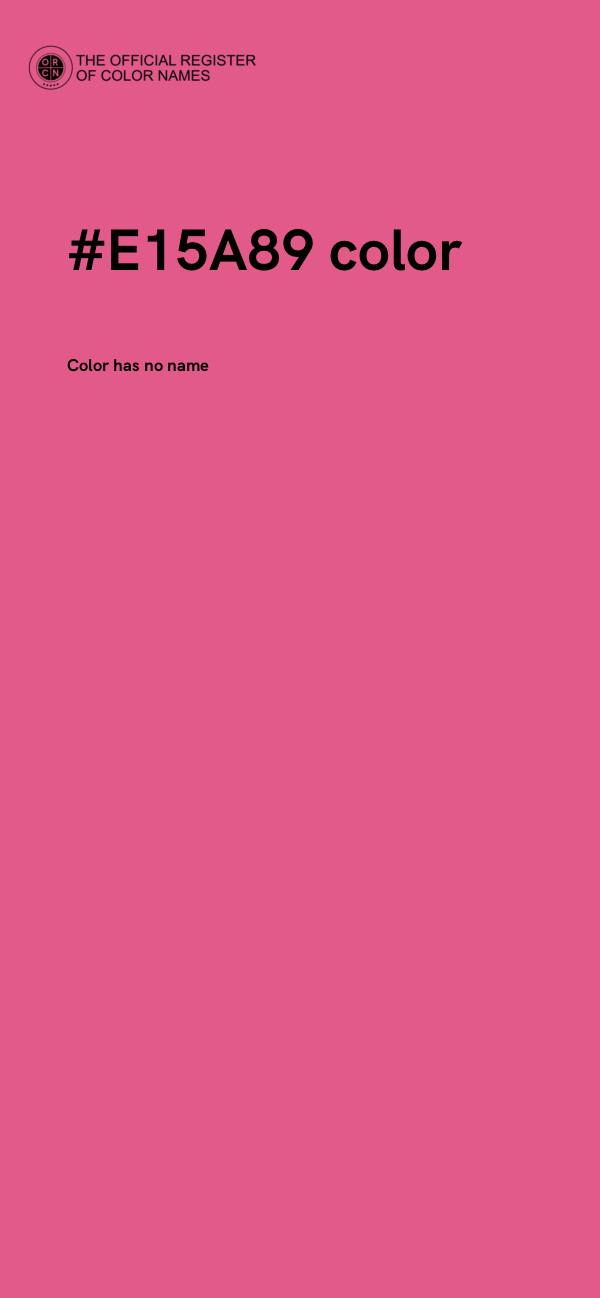 #E15A89 color image