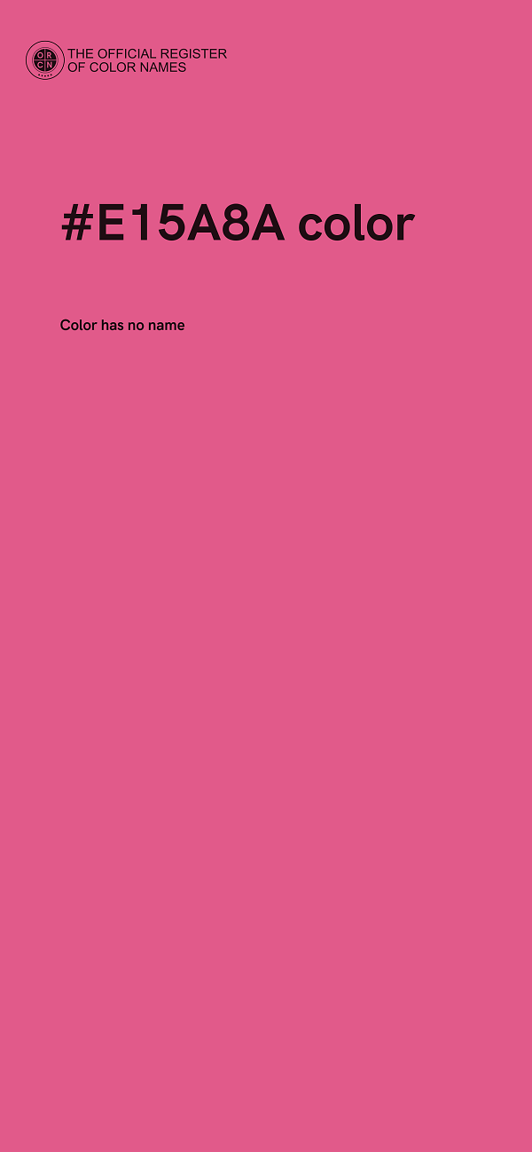 #E15A8A color image